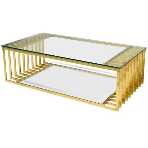 Satin Gold Coffee Tables (Photo 19 of 20)