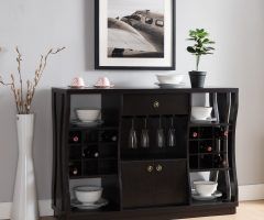 20 Inspirations Modern Cappuccino Open Storage Dining Buffets