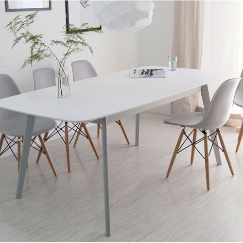 White Extending Dining Tables And Chairs (Photo 14 of 20)