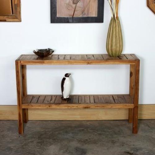 Natural Wood Console Tables (Photo 12 of 20)