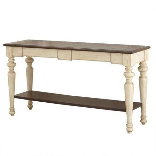 Warm Pecan Console Tables (Photo 9 of 20)