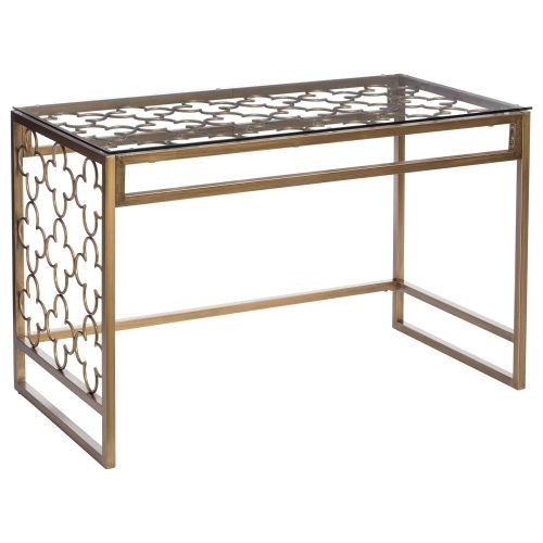 The Curated Nomad Quatrefoil Goldtone Metal And Glass Coffee Tables (Photo 8 of 20)