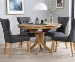 2024 Popular Round Extendable Dining Tables and Chairs
