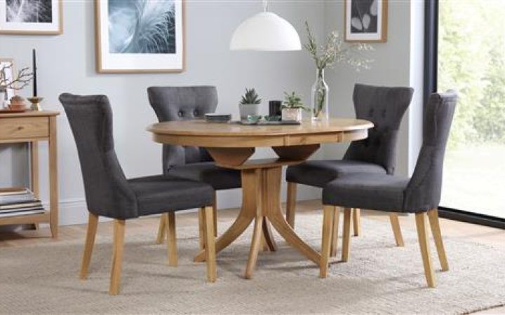 2024 Popular Round Extendable Dining Tables and Chairs