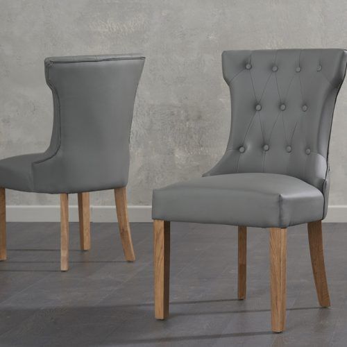 Grey Leather Dining Chairs (Photo 6 of 20)