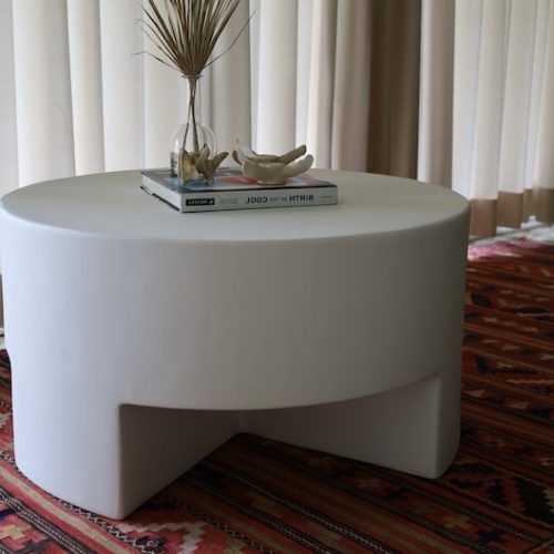 Liam Round Plaster Coffee Tables (Photo 7 of 20)