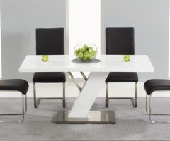 Top 20 of High Gloss Dining Tables Sets