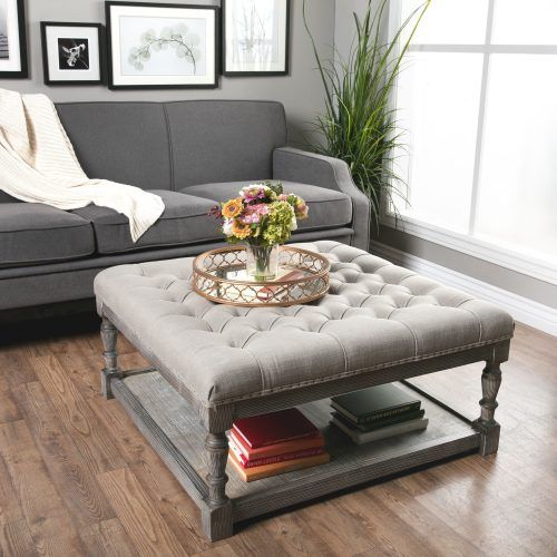 Button Tufted Coffee Tables (Photo 6 of 20)