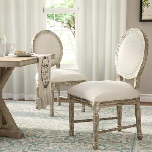 Aime Upholstered Parsons Chairs In Beige (Photo 7 of 20)