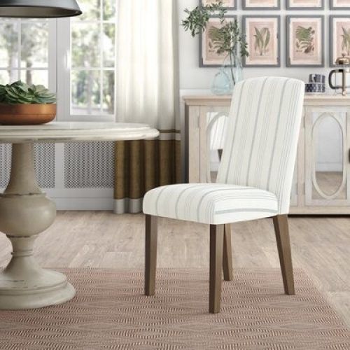 Bob Stripe Upholstered Dining Chairs (Set Of 2) (Photo 2 of 20)