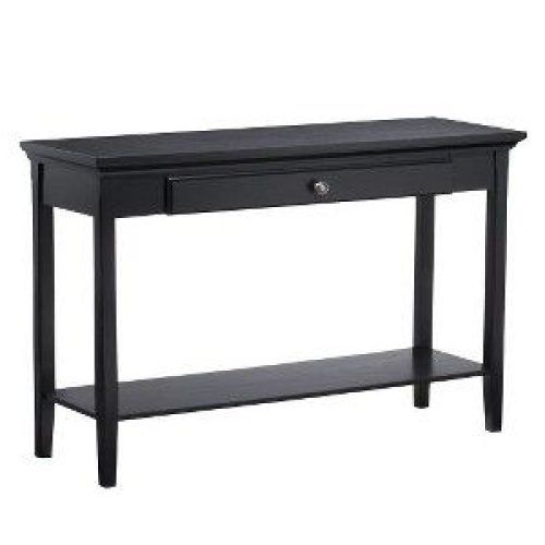 Swan Black Console Tables (Photo 3 of 20)