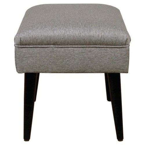 Charcoal And Light Gray Cotton Pouf Ottomans (Photo 18 of 20)