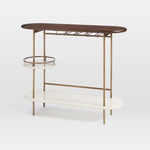 Elke Glass Console Tables With Brass Base (Photo 6 of 20)