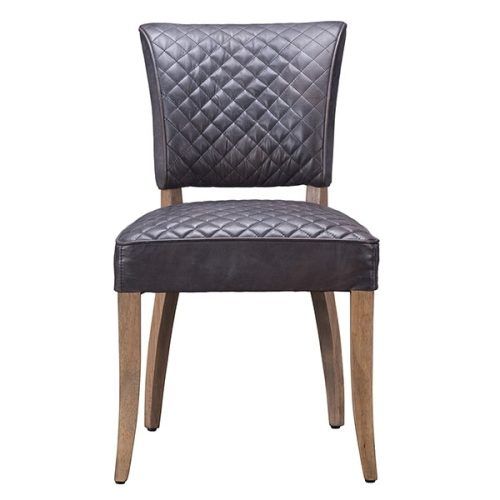 Quilted Black Dining Chairs (Photo 14 of 20)