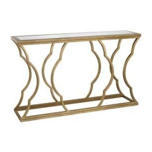 Hammered Antique Brass Modern Console Tables (Photo 13 of 20)