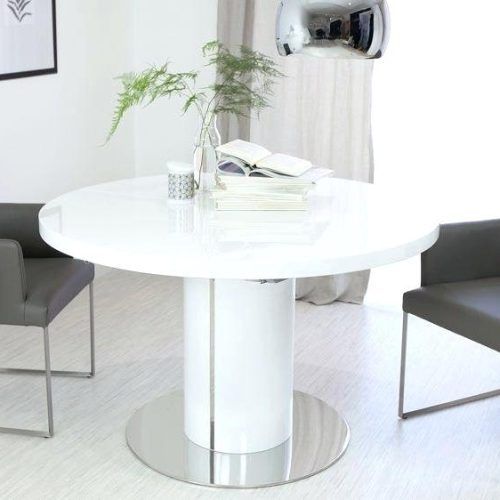 Round White Extendable Dining Tables (Photo 15 of 20)