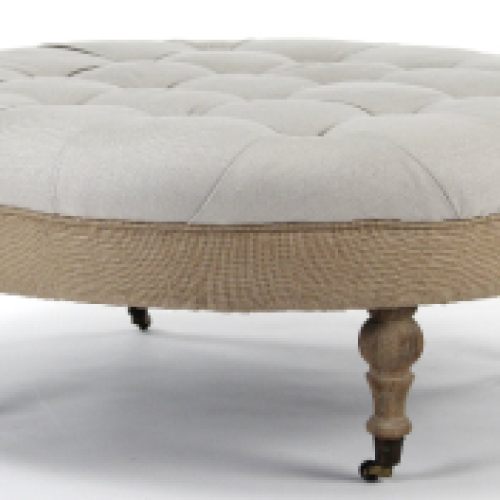 Tufted Fabric Cocktail Ottomans (Photo 9 of 20)