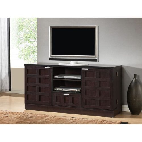 Tv Stands Cabinet Media Console Shelves 2 Drawers With Led Light (Photo 18 of 20)