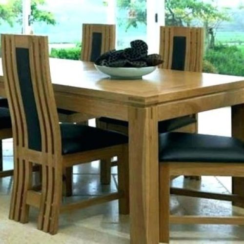 Chunky Solid Oak Dining Tables And 6 Chairs (Photo 18 of 20)