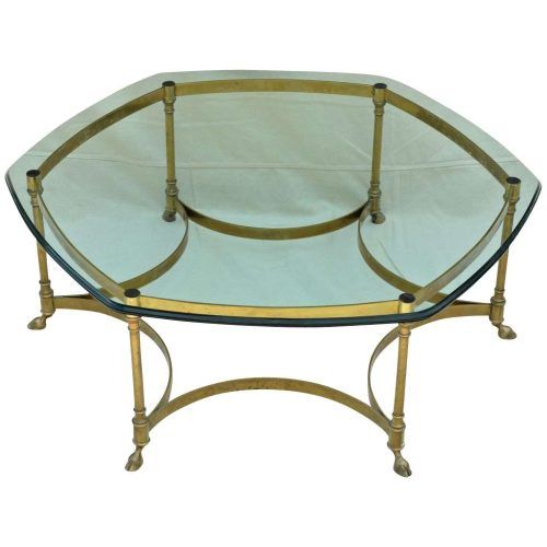 Antique Brass Glass Coffee Tables (Photo 1 of 20)