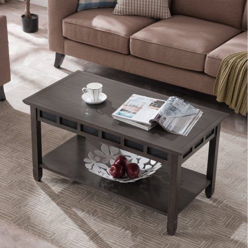 Black And Oak Brown Coffee Tables (Photo 2 of 20)