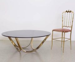 20 Photos Brass Smoked Glass Cocktail Tables