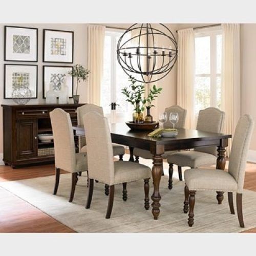 Chandler 7 Piece Extension Dining Sets With Wood Side Chairs (Photo 3 of 20)