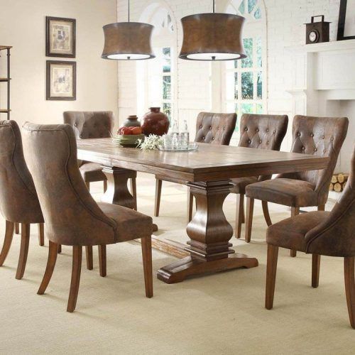Craftsman 9 Piece Extension Dining Sets With Uph Side Chairs (Photo 2 of 20)