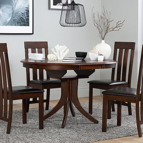 Dark Brown Round Dining Tables (Photo 8 of 20)