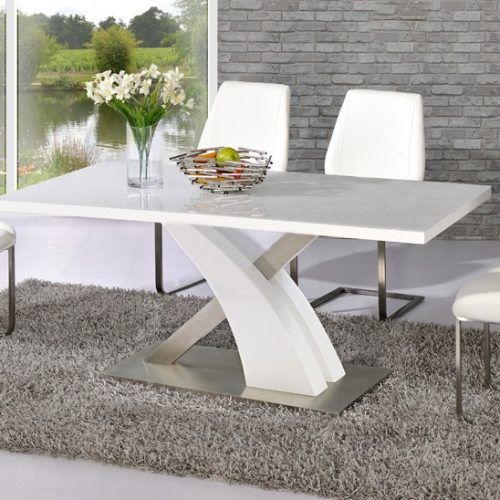 White Gloss And Glass Dining Tables (Photo 15 of 20)