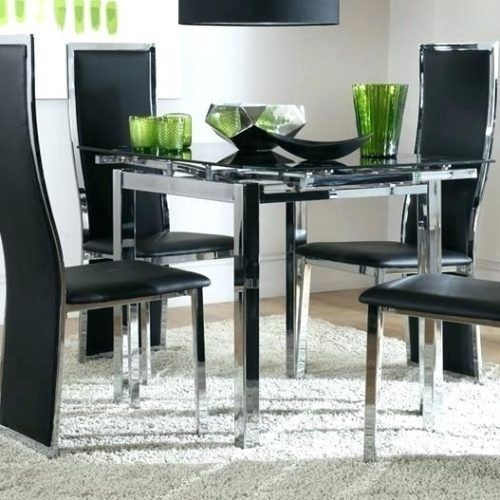 Black Extendable Dining Tables Sets (Photo 6 of 20)