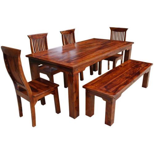 Jaxon 6 Piece Rectangle Dining Sets With Bench & Uph Chairs (Photo 19 of 20)