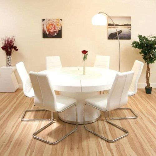Large White Round Dining Tables (Photo 11 of 20)