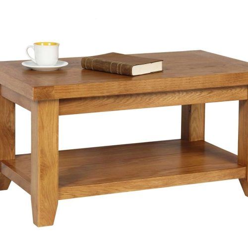 Oak Coffee Table With Shelf (Photo 20 of 20)
