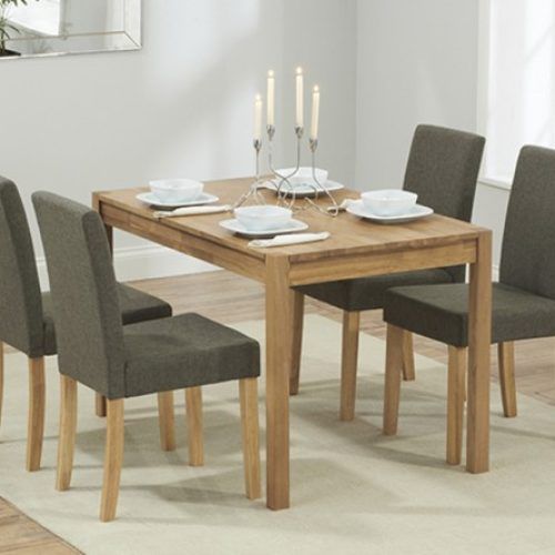 Oak Dining Tables And Fabric Chairs (Photo 15 of 20)