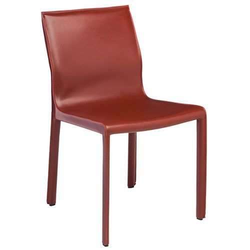Red Leather Dining Chairs (Photo 1 of 20)