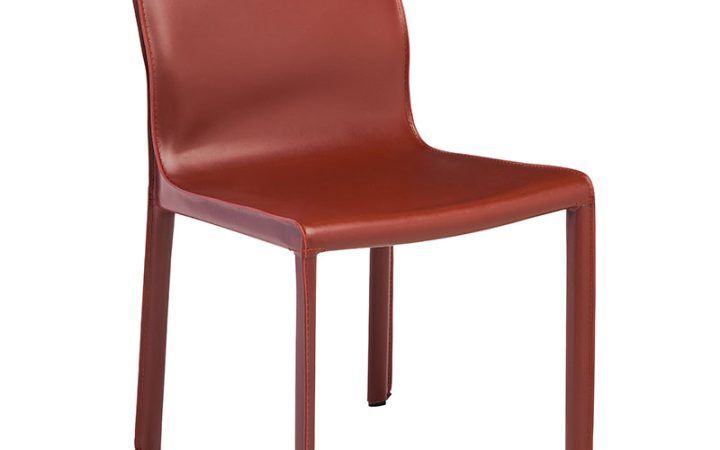 20 Ideas of Red Leather Dining Chairs