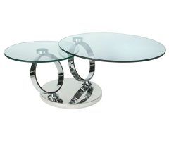 20 Inspirations Revolving Glass Coffee Tables