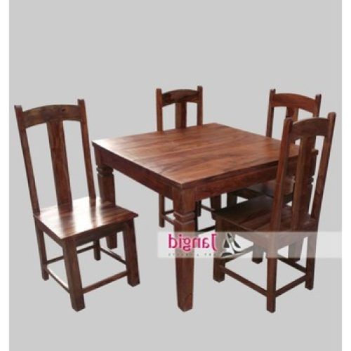 Sheesham Dining Tables And 4 Chairs (Photo 19 of 20)