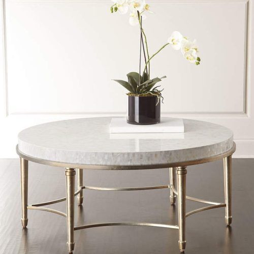 Silver Orchid Henderson Faux Stone Round End Tables (Photo 12 of 20)
