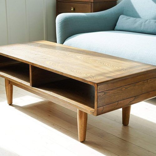 Solid Hardwood Rectangle Mid Century Modern Coffee Tables (Photo 1 of 20)