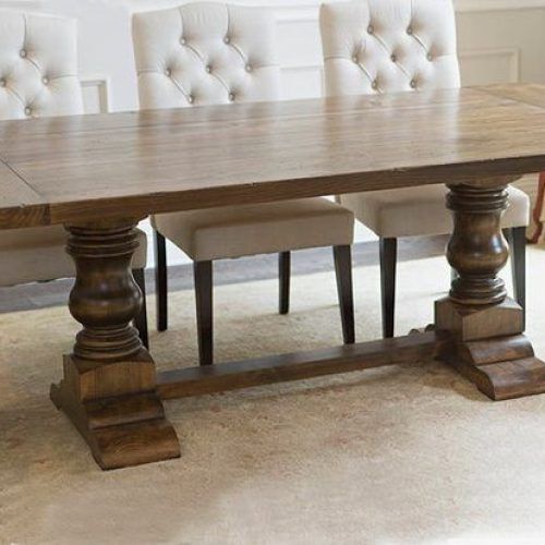 Finkelstein Pine Solid Wood Pedestal Dining Tables (Photo 21 of 21)