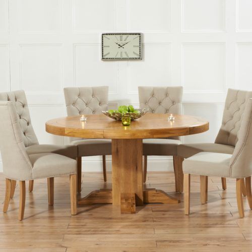 Oak Round Dining Tables And Chairs (Photo 2 of 20)