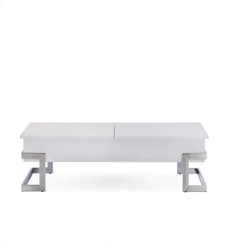 White And Chrome Coffee Tables (Photo 5 of 20)