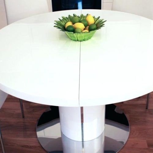 White Round Extending Dining Tables (Photo 8 of 20)