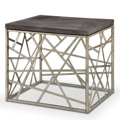 Tribeca Contemporary Distressed Silver And Smoke Grey Coffee Tables (Photo 2 of 20)