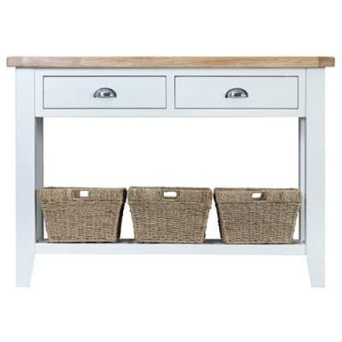 Oceanside White-Washed Console Tables (Photo 9 of 20)