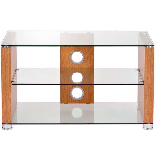 Glass And Oak Tv Stands (Photo 7 of 15)
