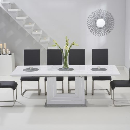 Black Gloss Extending Dining Tables (Photo 12 of 20)