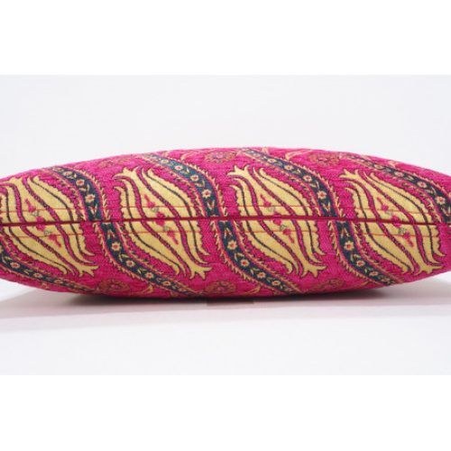 Pink Fabric Banded Ottomans (Photo 7 of 20)